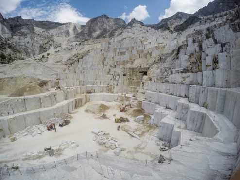 Carrara marble quarries