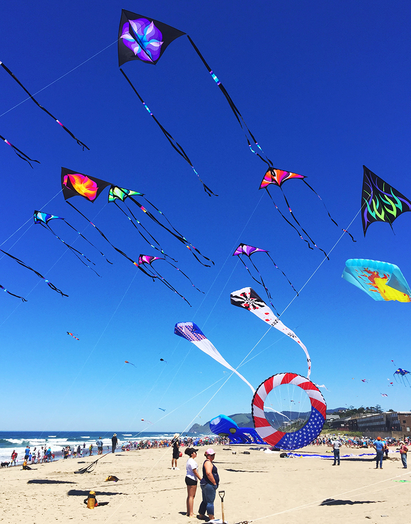 kites in Lincoln City at the festival