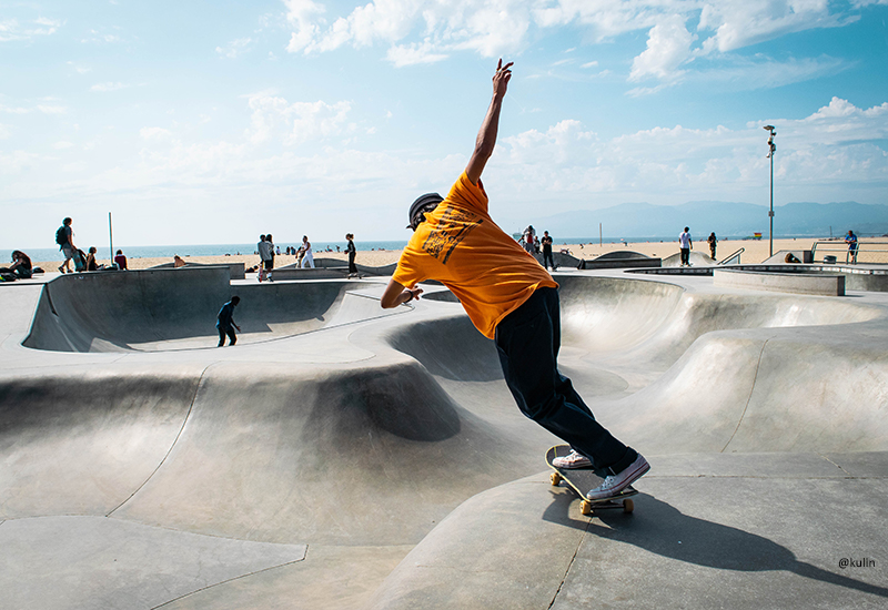 Skateboarder at Venice Beach, Los Angeles