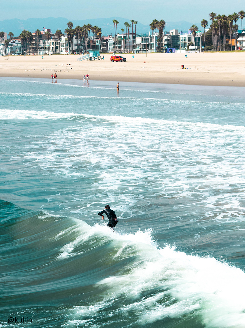 Surfer at Venice Beach, Los Angeles